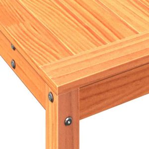 TABLE DE REMPOTAGE BAU Table de rempotage avec étagère cire marron bois massif de pin - Pwshymi - JHR14528