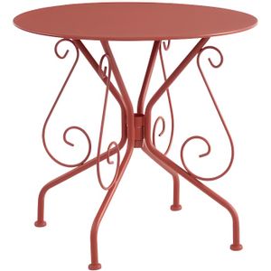 TABLE DE JARDIN  Table de jardin en métal façon fer forgé GUERMANTE