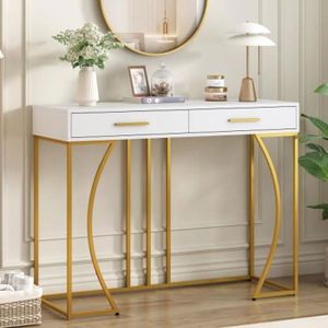 TABLE D'APPOINT Table console, table avec 2 tiroirs, table d'appoi