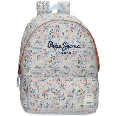 Sac a dos fille PEPE JEANS Malila bleu gris PJL 6022321 BLEU Cdiscount Bagagerie Maroquinerie