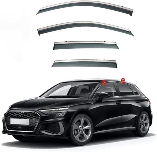 Déflecteurs D’air Pour Audi Q5 2018-2024 – Anti-pluie, Anti-bruit, Aérodynamiques