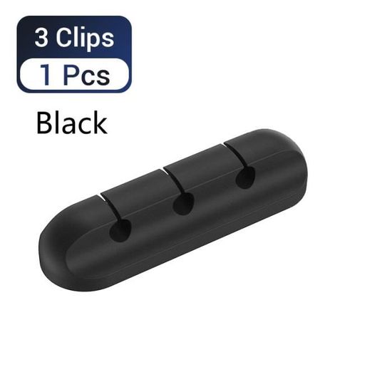 FLYLEAD - 8 Clips Câble Magnétiques En Silicone - Organisateur Câbles Auto-adhésif - Pour Bureau, Voiture, Maison