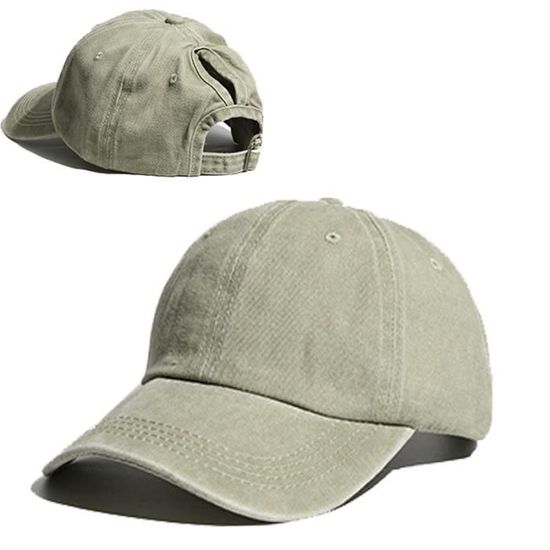 Casquette Baseball Queue De Cheval Femme - Coton, Réglable, Multi-Couleurs