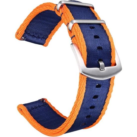 Bracelet Montre Nylon Rapide Bracelet Montre Homme En Nylon Rapide 20mm 22mm - Style Classique, Confort Assuré Bracelet Montre Silicone 20 Mm