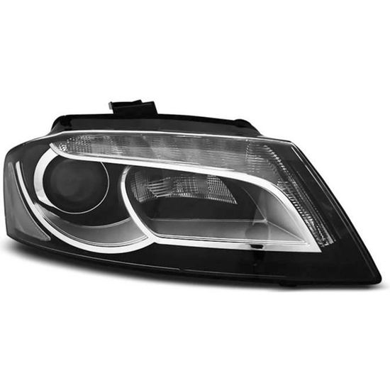 Paire de feux phares Audi A3 8P 03-08 Daylight led noir (U44) - Cdiscount  Auto