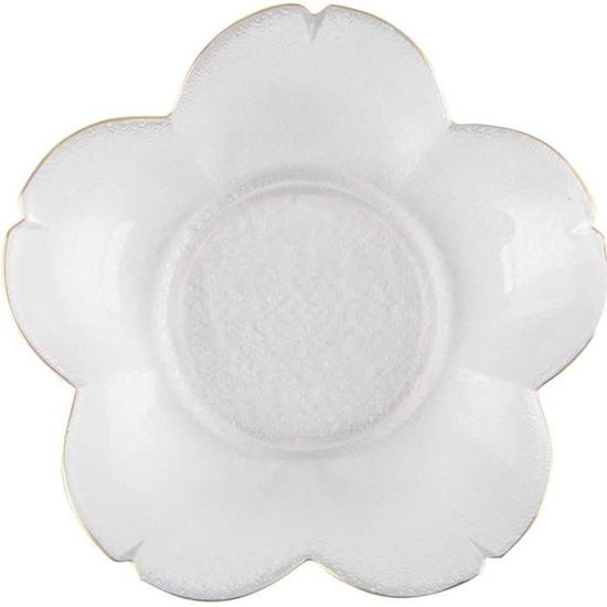 Bol Verre Mini bols transparents à bord doré, bols en verre for la préparation de la cuisine, trempettes à dessert et plats à bonbons, vaisselle empilable, bol transparent sûr Saladier Verre