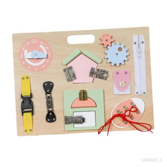 Busy board Pochette d'Activitées Montessori Educatif Voyage Sensoriel Jeu Enfant Design