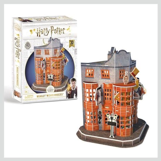 Puzzle 3D Harry Potter Weasleys Wizard Wheezes - CUBICFUN - 62 pièces - Fantastique