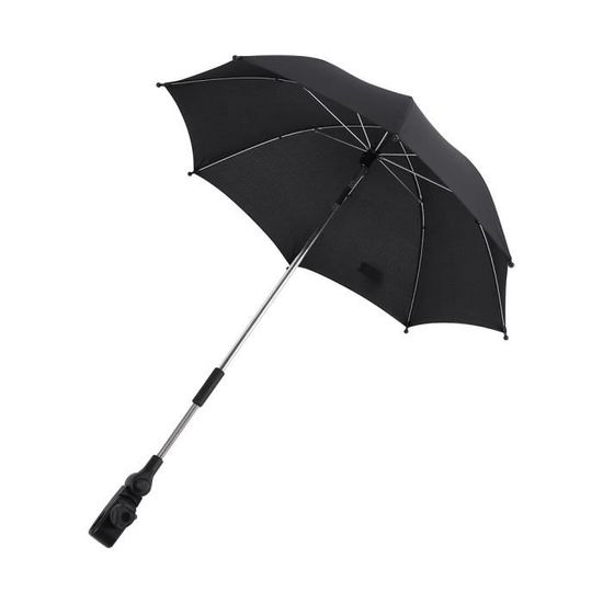 pour Landau,Fixation pour Tube Rond ou Oval,Parapluie Landau Flexible et Orientable Ombrelle Poussette Universelle,Parasol Anti UV 50 C avec Clip pour Fauteuil Roulant Poussette
