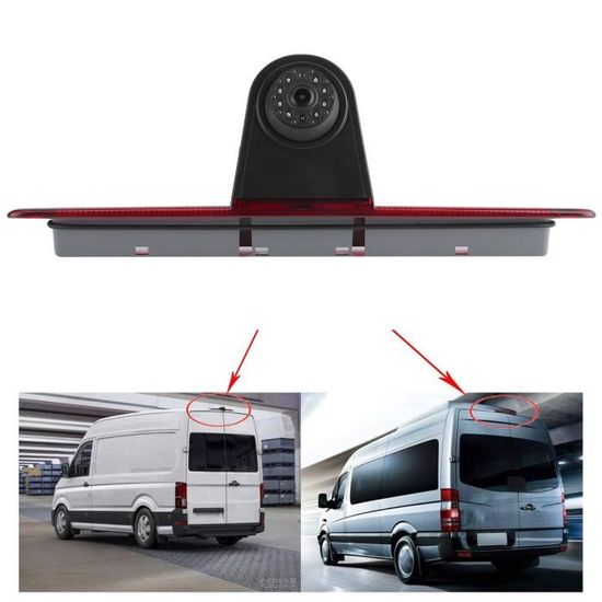 Caméra De Recul HD Vue Arrière - Lampe Freinage Intégrée - Compatible Ford Transit Custom 2012-2016
