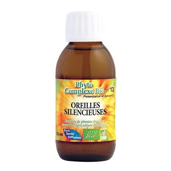 OREILLES SILENCIEUSES - Phyto Complexe Bio 125 Ml - Extrait Hydroalcoolique - Neuf