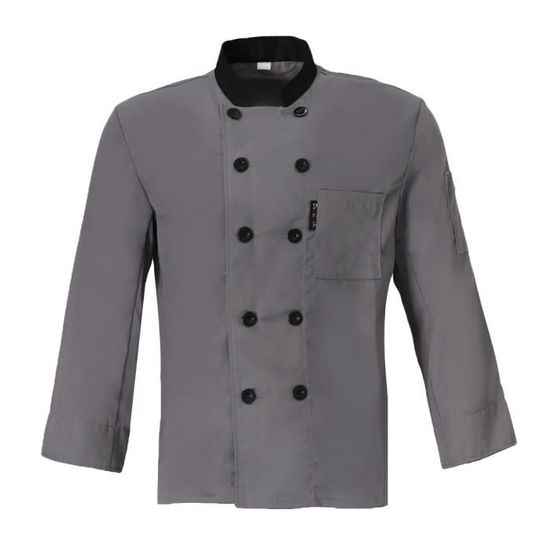 Veste de Chef Premium Coton Blanc - Élégance Pratique