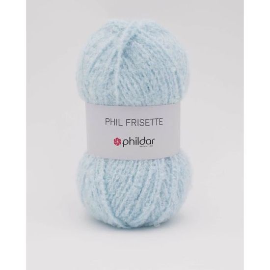 Phildar - Pelote de Laine PHIL FRISETTE de 50g - Laine ?� Tricoter - 57% ACRYLIQUE,16% LAINE,27% 