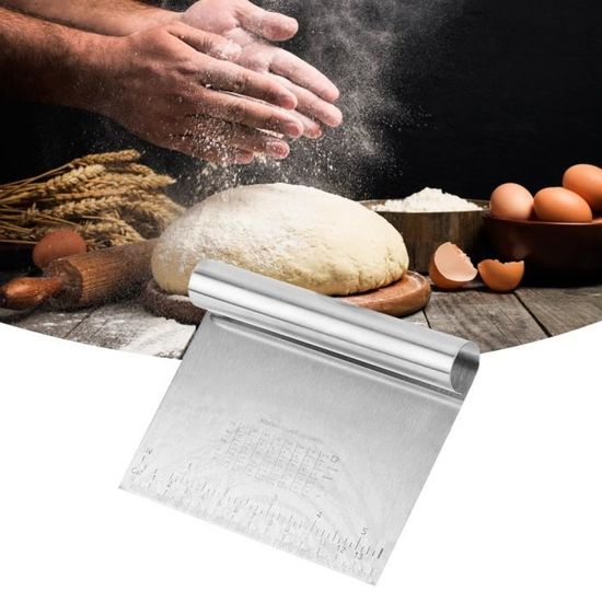 Lot De 2 Spatules Pâtisserie - Une En Inox Avec Manche Bois, Une En Silicone, Pour Pâte, Gâteau, Pizza, Crêpes - 11