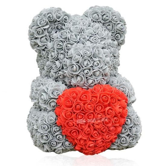 TD® Décoration nounours fleurs artificielle anniversaire mariage Boîte