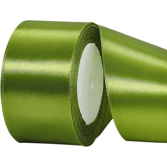 4 Rouleaux Ruban Cadeau Satin – Doré Et Marron – 25mm X 22m – Pour Emballage, Déco Mariage, Anniversaire, Loisirs Créatifs