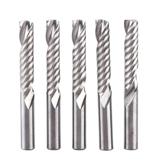 Fraise En Bout à Deux Spirales HSS - Diamètre 4,5 Mm, Longueur 11 Mm, Pour Bois, Plastique, CNC - 11