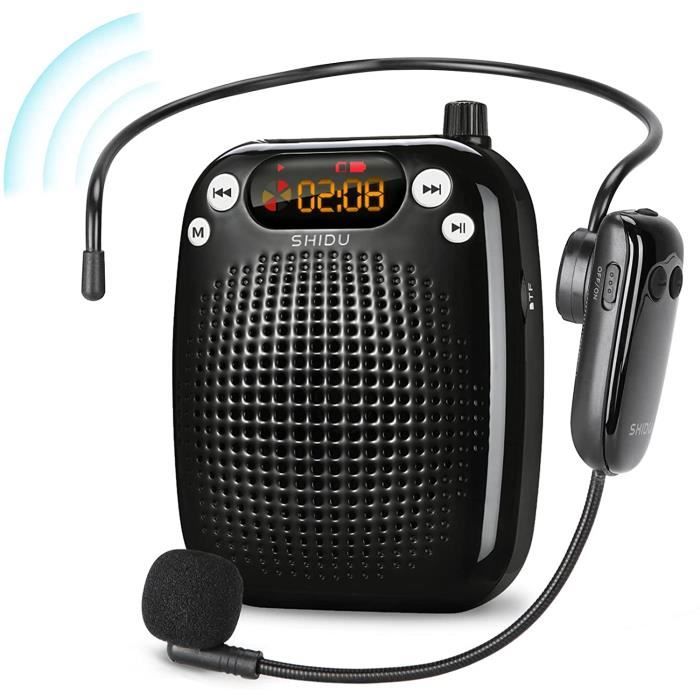 Norwii Amplificateur de voix, amplificateurs de puissance, mini microphone filaire portable pour enseignant, salle de classe et conférences en plein air, enseignement, guides touristiques Norwii Amplificateur de voix, amplificateurs de puissance, mini microphone filaire portable pour enseignant, salle de classe et conférences en plein air, enseignement, guides touristiques