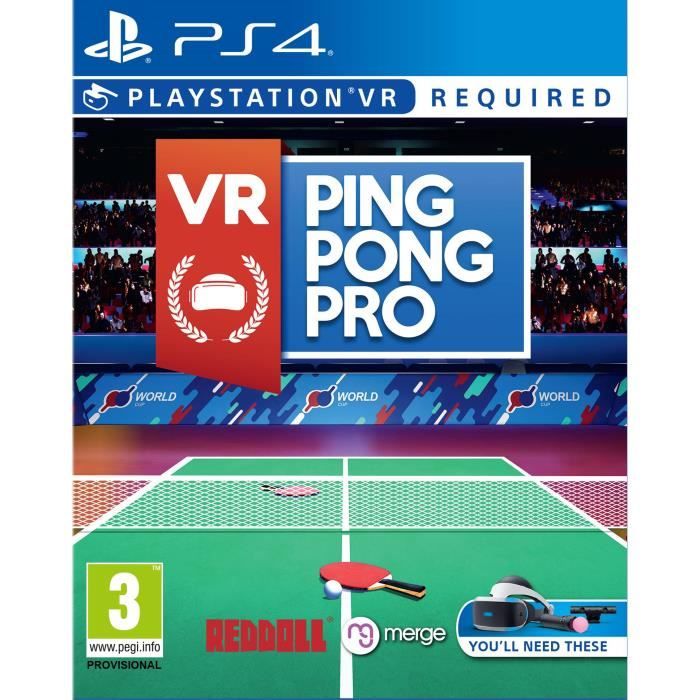 VR Ping Pong Pro Jeu PS4 VR Requis