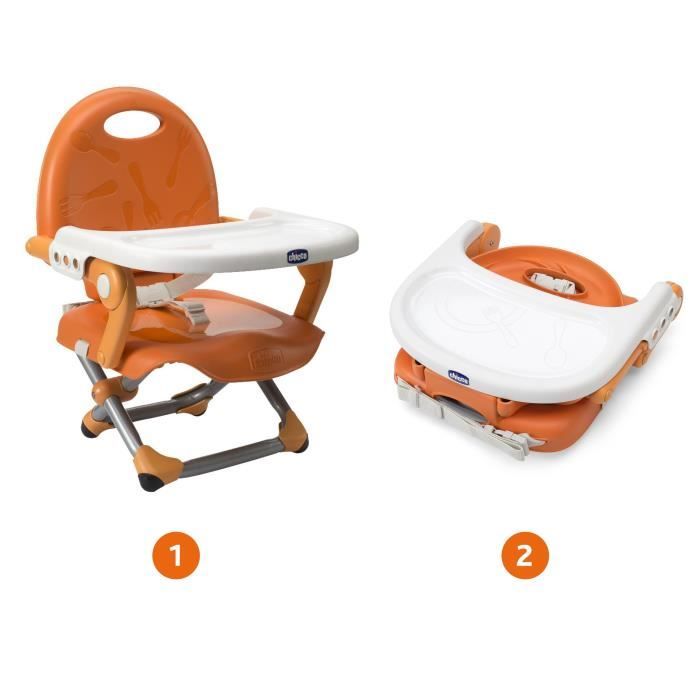CHICCO Réhausseur de table Pocket Snack Mandarino