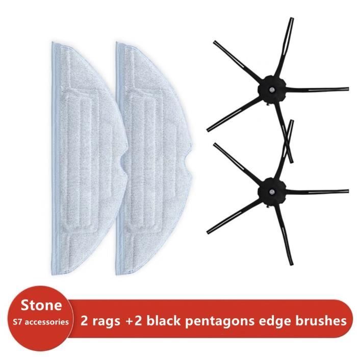 Lot de 2 Brosses de Nettoyage pour roborock S7 / S7 Pro Ultra / S7 MaxV Ultra, Pièces de Rechange pour Brosse de Nettoyage pour roborock S8 Pro Ultra / G10s, roborock S7 Accessoires