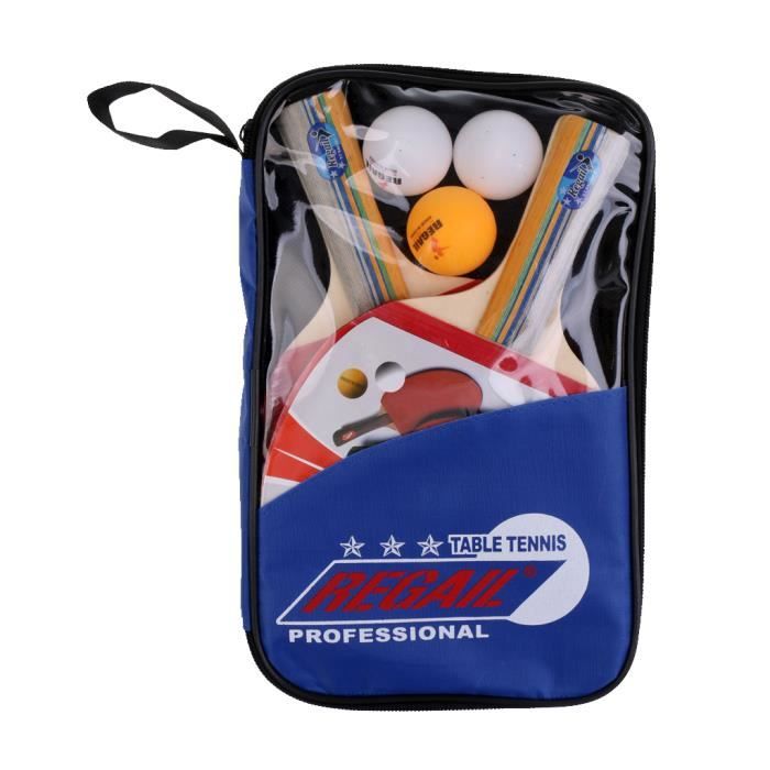 Paire De Raquettes De Ping-pong De Tennis De Table, 1 Manche, Manches Longues + Housse
