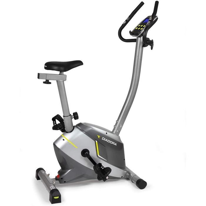Diadora Lotus Vélo d'appartement avec Main Pulse, 15 programmes d'entraînement, Support Tablette