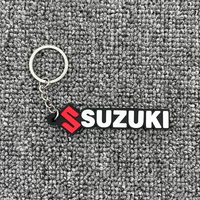 Porte-clés de moto en caoutchouc 3D, accessoires pour modèle SUZUKI GSX-R [654CFEC]