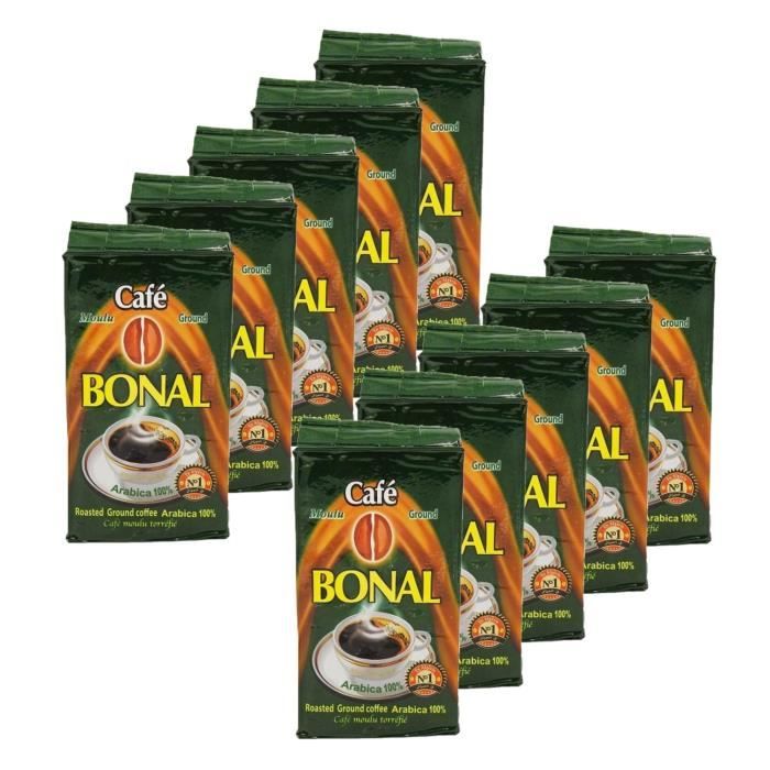 Bonal - Lot 10x Café moulu 100% Arabica - Paquet 250g