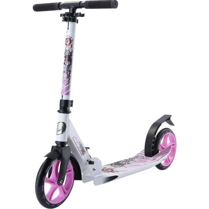 STAR-SCOOTER - Patinette-Trottinette 205mm - pour enfants de 7 ans - Edition Premium Cruising - garçons et filles - Blanc & Lilas