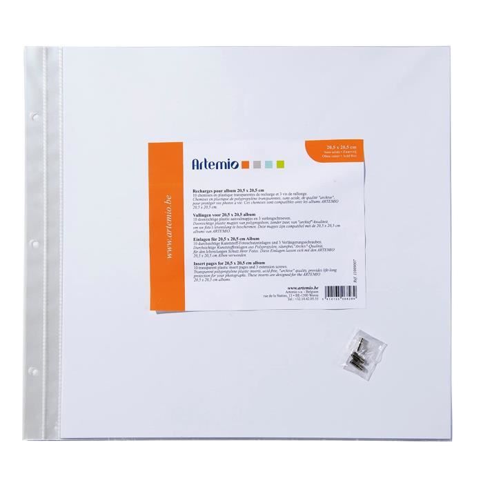 Albums & recharges pour scrapbooking Artemio 11009007 10 Pochettes en Plastique vides pour abum Photo pour Scrapbooking 1603