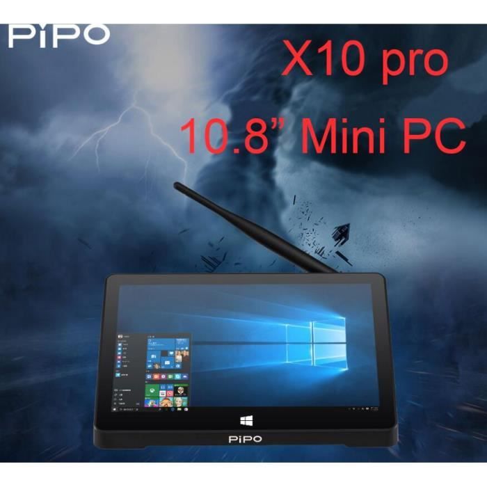 PIPO X10 Pro / X10 10.8 Inch Mini PC Win10/Android 7.0/Linux Tablet PC 4G RAM 64G ROM Z8350/RK3399 TV Box BT RJ45 HDMI USB*4