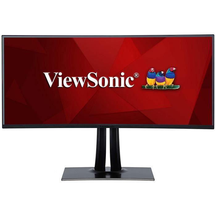 Écrans PC ViewSonic VP3881 Moniteur IPS 38- WQHD+ 3840x1600 Pixels, 7ms, HDMI, DP, USB Type-C, Haut-parleurs, Incurvé, N 619