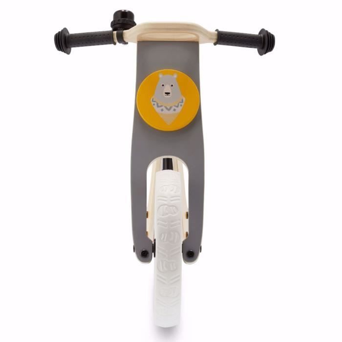 Draisienne en bois de bouleau eco friendly bébé/enfant jusqu'à 35 kg - Vélo sans pédales ajustable- Roues en mousse - Sonette -