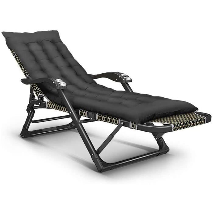 Chaise Longue Bain De Soleil//Chaise a Bascule,A Cour Fauteuil Relax,Pliable Et R/éGlable et Fixable Chaise Longue Inclinable Rocking Chair Convient pour Ext/éRieur Transat Jardin Etc