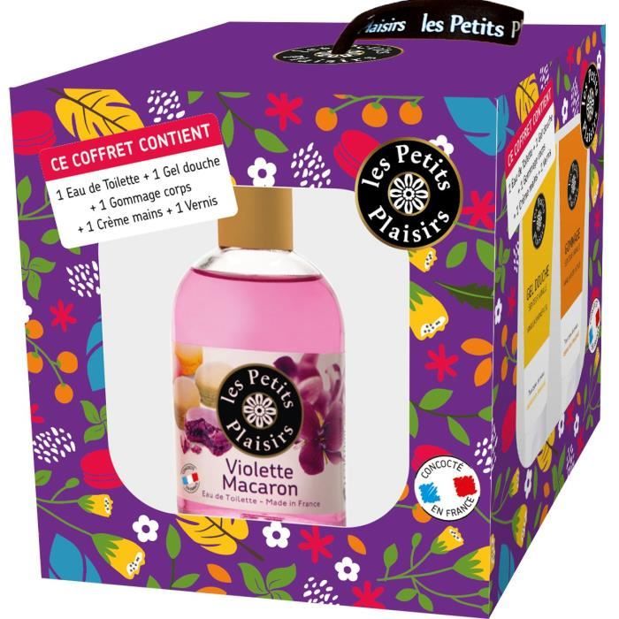 LES PETITS PLAISIRS Coffret Nature eau de toilette - Senteur Violette Macaron