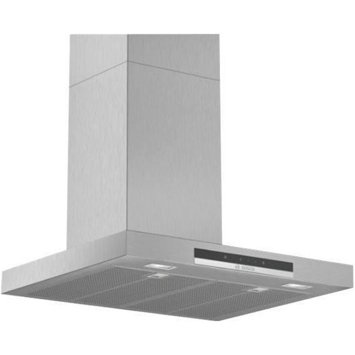 Bosch Serie 4 DWB67IM50 Hotte hotte décorative largeur : 60 cm profondeur : 50 cm evacuation & recyclage acier inoxydable