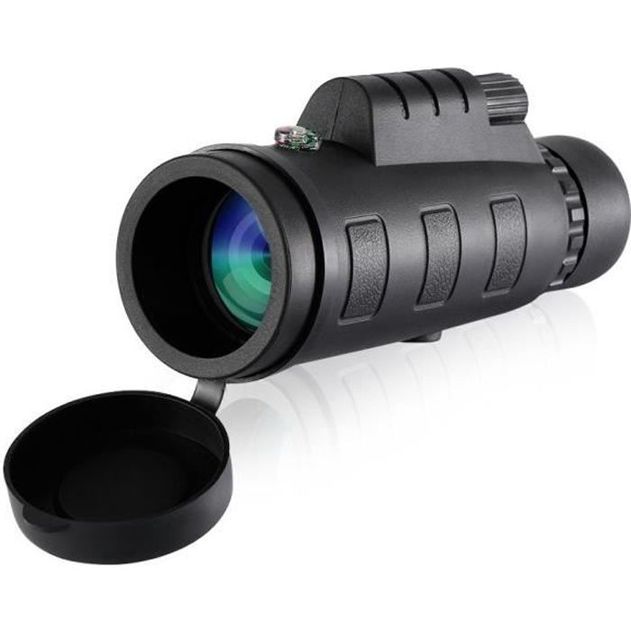 40X60 Télescope Monoculaire HD Portable avec Trépied Boussole et Support de Téléphone pour Oiseaux Recherche,Voyage,Chasse,Concert