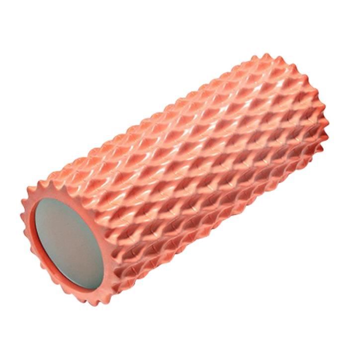 DAMILY® Mousse rouleau - Massage bâton rouleau - Fitness yoga - Orange - EVA