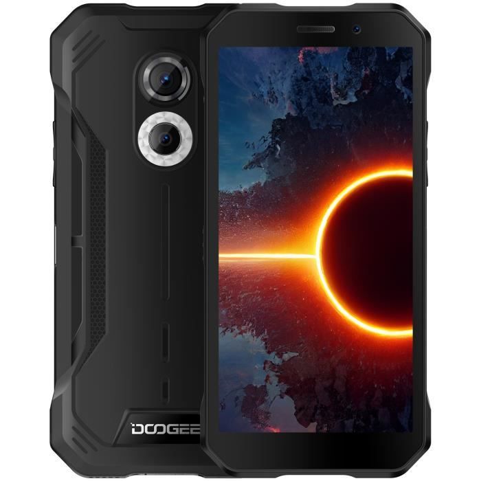 Téléphone portable Doogee S51 debloque 4Go + 64 Go Smartphone Batterie 5180mAh NFC prend en charge Google Pay - Noir