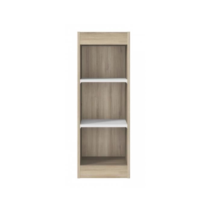 PETITE BIBLIOTHEQUE - MODERNE L:33 H:90 P:38 - Décor Marron - SACHA -