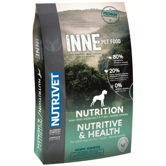 NUTRIVET Croquettes au poulet Inne Nutrition - Pour chien adulte - 3 kg