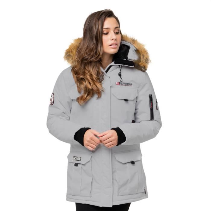 GEOGRAPHICAL NORWAY Doudoune ALPES Gris clair - Femme