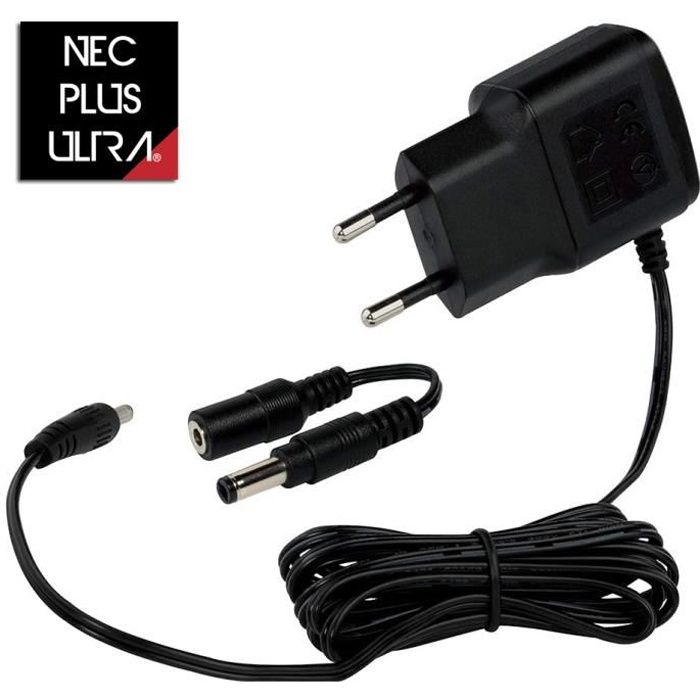 Chargeur double adaptateur 6.0V - 7.5V pour jouet et jeu VTECH - NEC plus ultra®