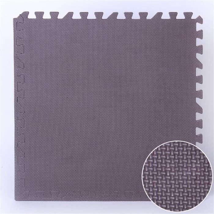 9pcs tapis de sol puzzle tapis mousse bebe jeu enfant puzzle mat 30x30cm cafe