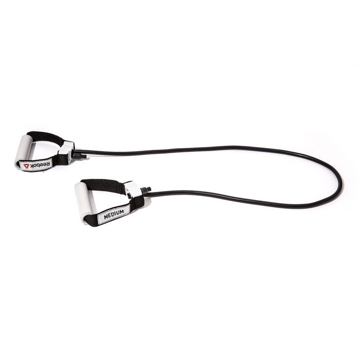 Tube élastique Reebok Adjustable Resistance niveau moyen noir