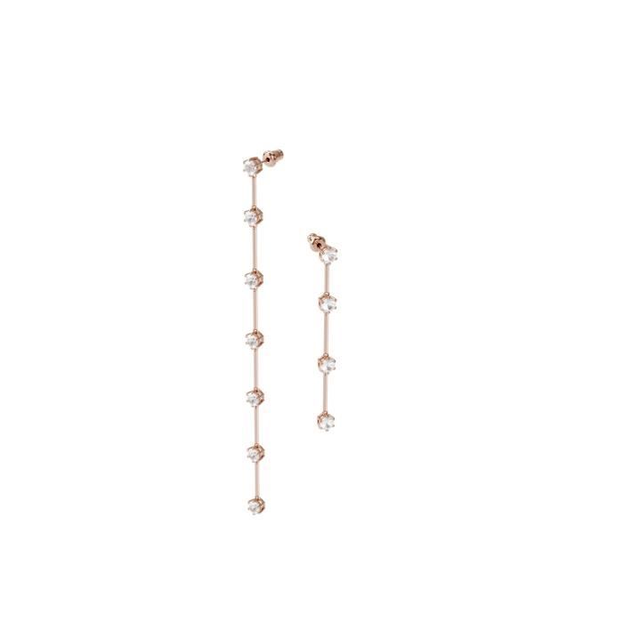 Boucles d'Oreilles femme - SWAROVSKI - Boucles d'oreilles asymetriques Swarovski Constella - Couleur de la matière:Rose