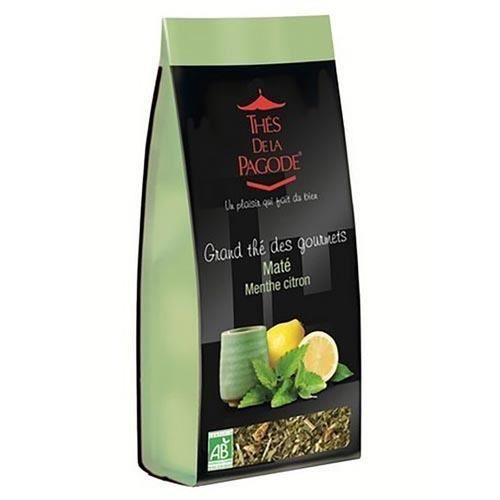 Thés de la Pagode Grand thé des gourmets Maté Menthe citron bio 110gr