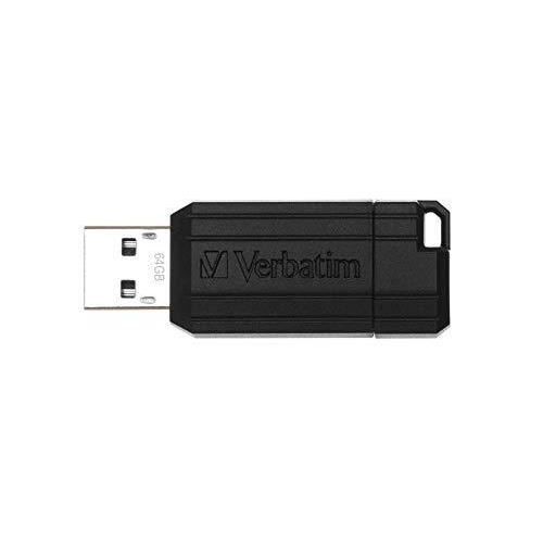 Verbatim 49065 64GB clé USB PinStripe - Noir