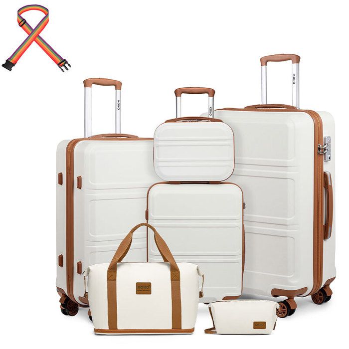 Kono Set de Valises de Voyage Rigide Bagage Cabine (24/51/65